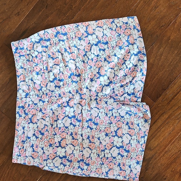 Talbots Blue and Pink Floral Shorts Size 8 - Picture 6 of 8
